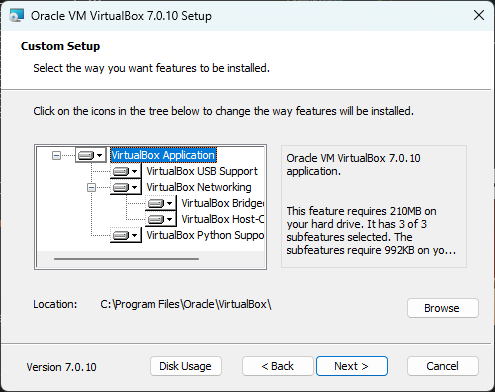 Installing VirtualBox 2