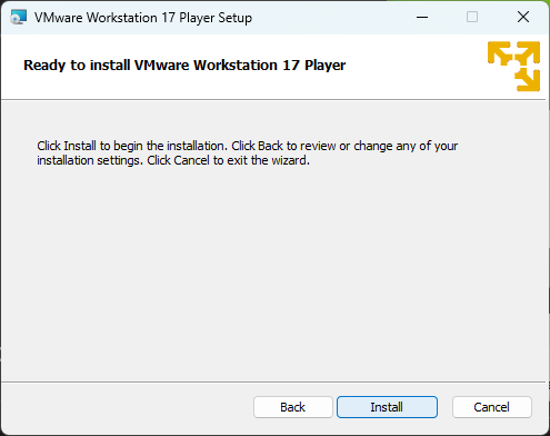 Installing VMware 7